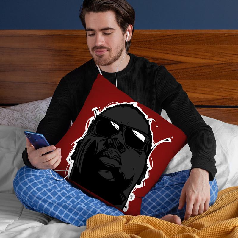 Big I Throw Pillow By Nikita Abakumov