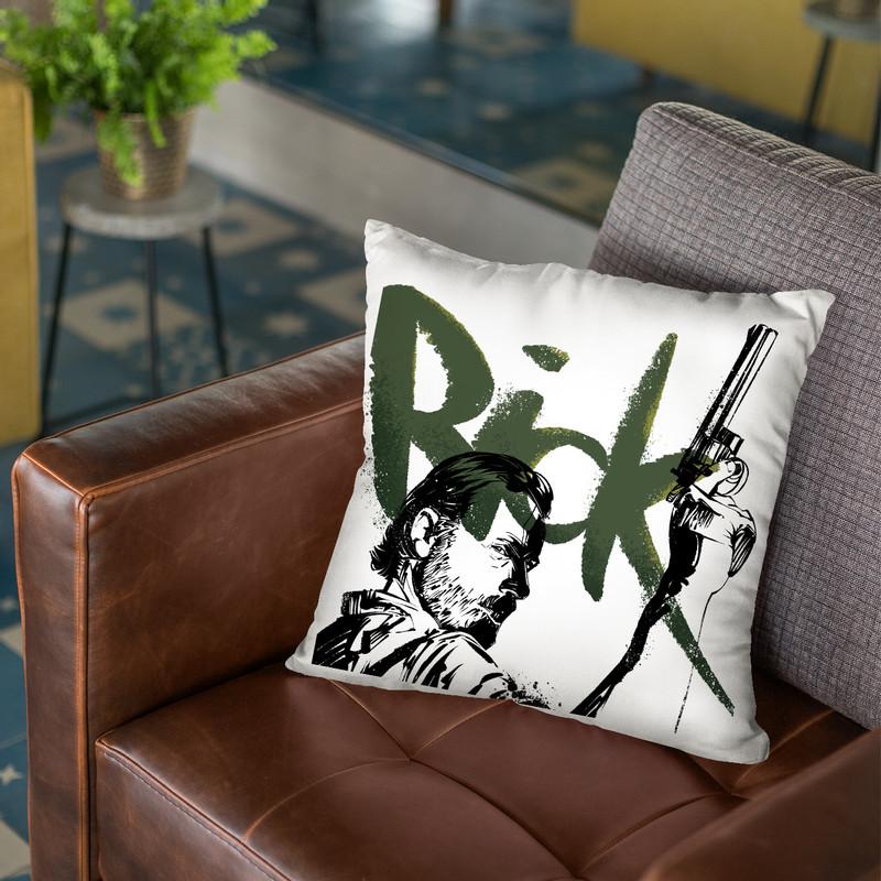 Rick Throw Pillow By Nikita Abakumov
