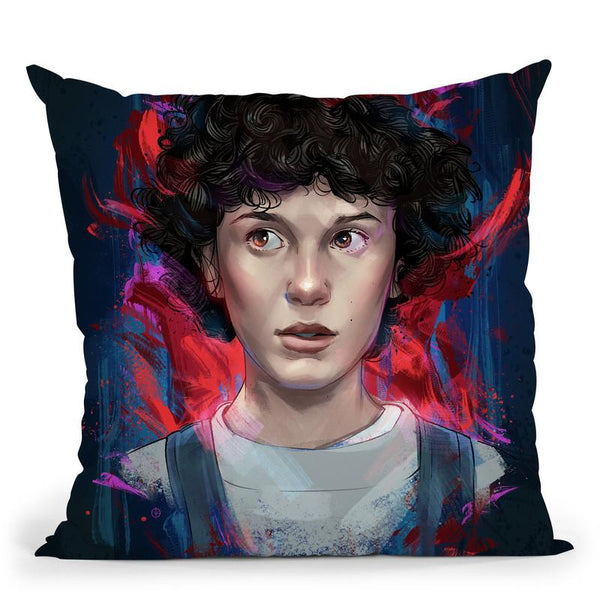 Stranger Things Throw Pillow By Nikita Abakumov