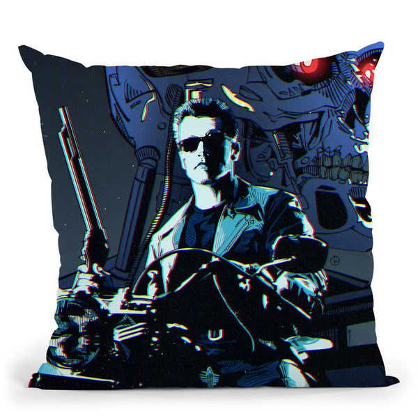 Terminator I Throw Pillow By Nikita Abakumov