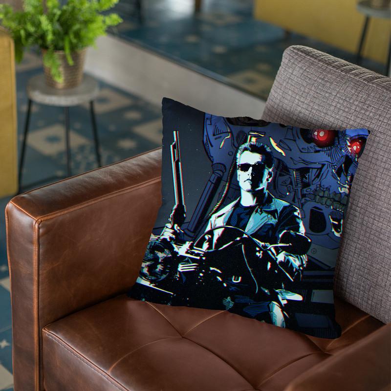 Terminator I Throw Pillow By Nikita Abakumov