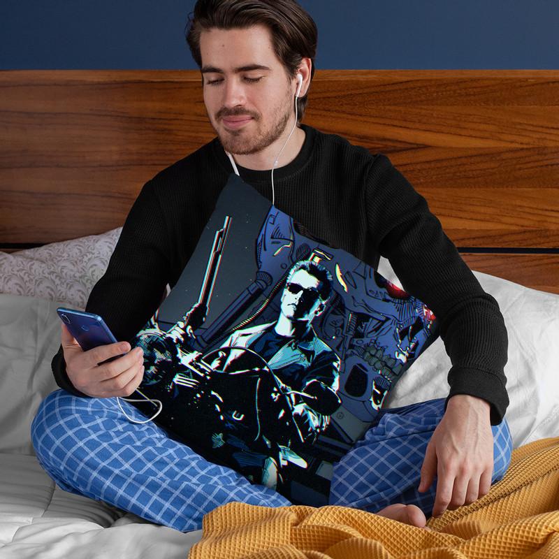 Terminator I Throw Pillow By Nikita Abakumov