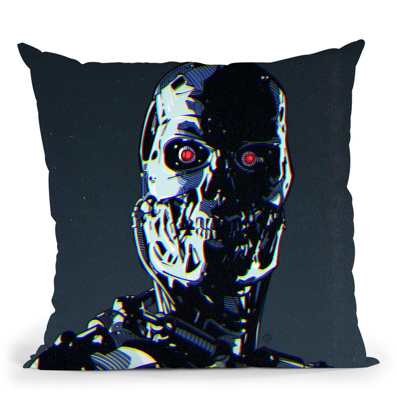 Terminator Ii Throw Pillow By Nikita Abakumov