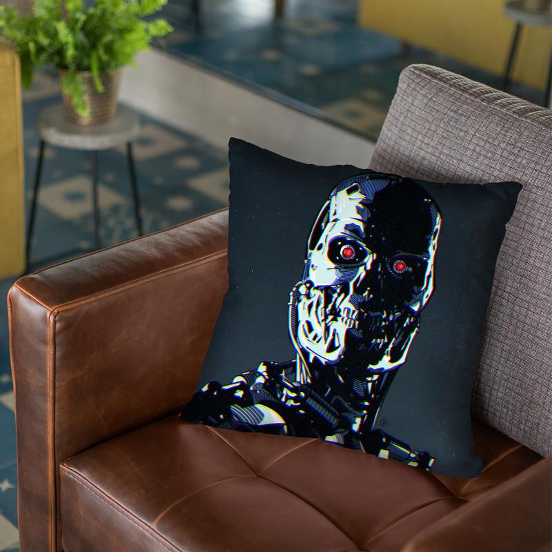 Terminator Ii Throw Pillow By Nikita Abakumov