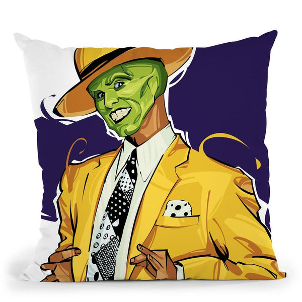 The Mask Throw Pillow By Nikita Abakumov
