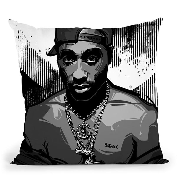 Tupac I Throw Pillow By Nikita Abakumov