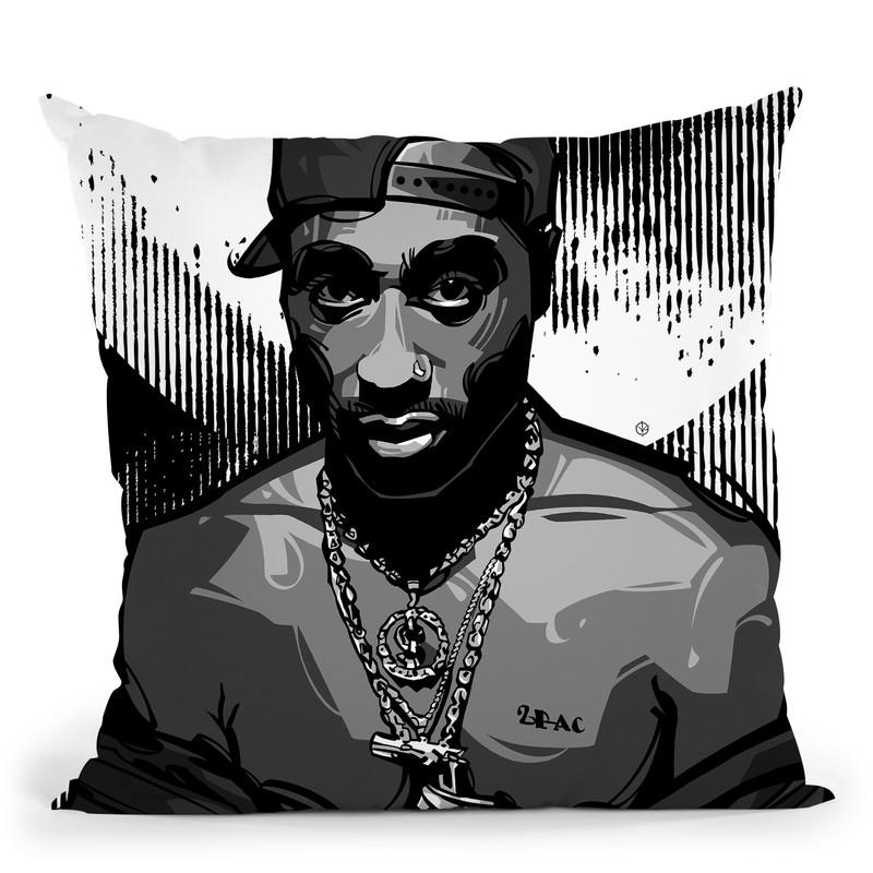 Tupac I Throw Pillow By Nikita Abakumov