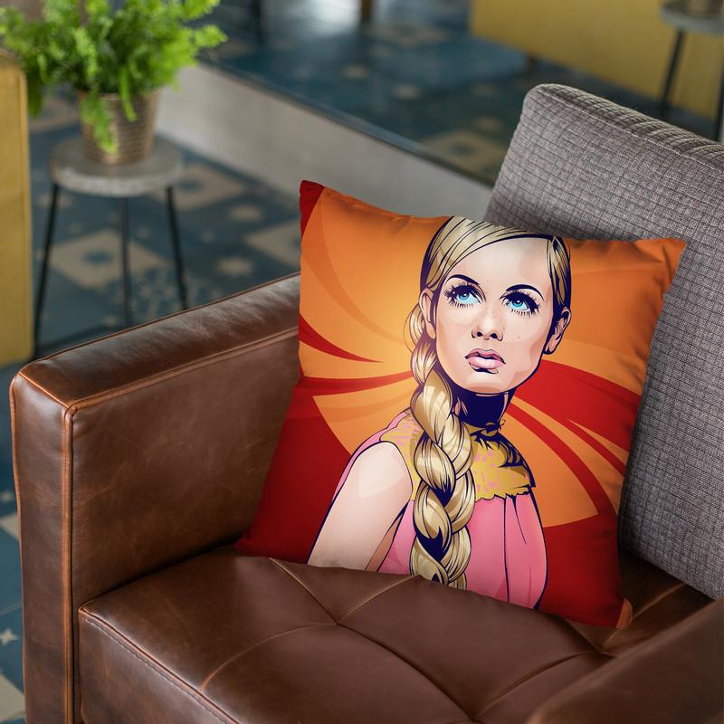 Twiggy Throw Pillow By Nikita Abakumov