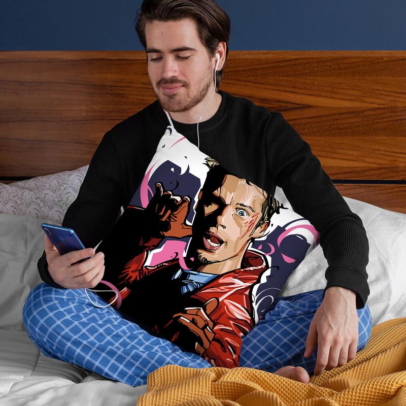 Tyler Durden Throw Pillow By Nikita Abakumov