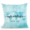 Teal World Map Adventure Never Ends Ii Throw Pillow By Nature Magick