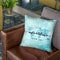 Teal World Map Adventure Never Ends Ii Throw Pillow By Nature Magick