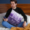 And So The Adventure Begins Ultraviolet Forest Throw Pillow By Nature Magick