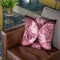Vintage World Map Pink Throw Pillow By Nature Magick