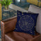 Vintage Star Map Navy And Gold V Throw Pillow By Nature Magick