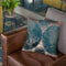Vintage World Map Teal And Rose Gold Iii Throw Pillow By Nature Magick