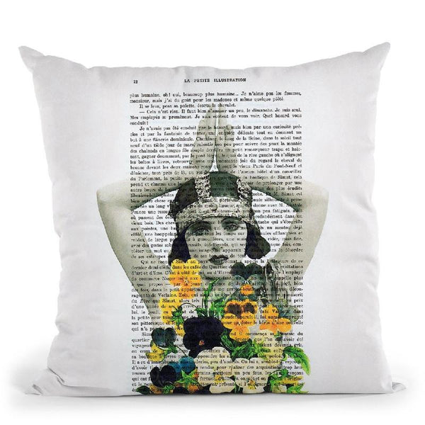 Flower Woman Ii Throw Pillow By Not Much To Say