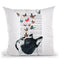 French Bulldog With Butterflies Throw Pillow By Not Much To Say