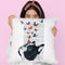 French Bulldog With Butterflies Throw Pillow By Not Much To Say
