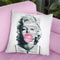 Marilyn Monroe With Bubble Gum Throw Pillow By Not Much To Say
