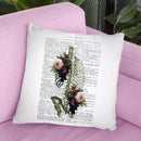 Ribcage With Flowers I Throw Pillow By Not Much To Say