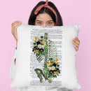 Ribcage With Flowers Ii Throw Pillow By Not Much To Say
