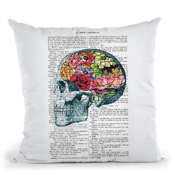 Brains Throw Pillow By Not Much To Say