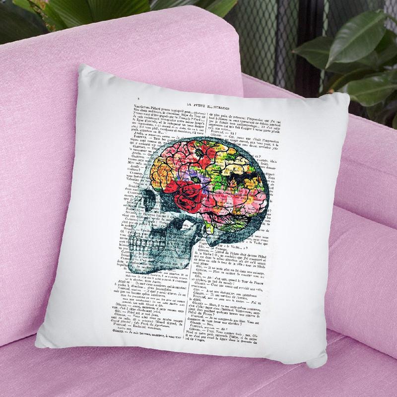 Brains Throw Pillow By Not Much To Say