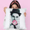 Charlie Chaplin With Bubble Gum Throw Pillow By Not Much To Say
