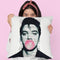 Elvis With Bubble Gum Throw Pillow By Not Much To Say