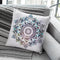Blue Freesoul Mandala Throw Pillow By Nika Martines
