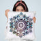 Blue Freesoul Mandala Throw Pillow By Nika Martines