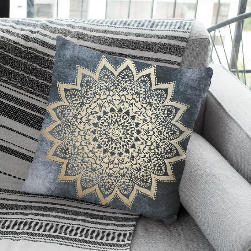 Boho Nights Mandala Throw Pillow By Nika Martines