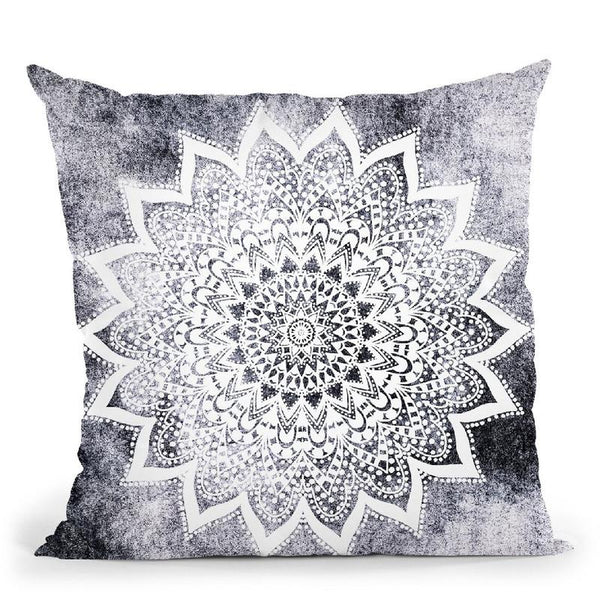 Boho White Nights Mandala Throw Pillow By Nika Martines