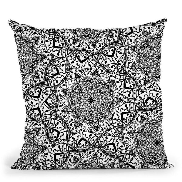 Bohochic Indigo Throw Pillow By Nika Martines