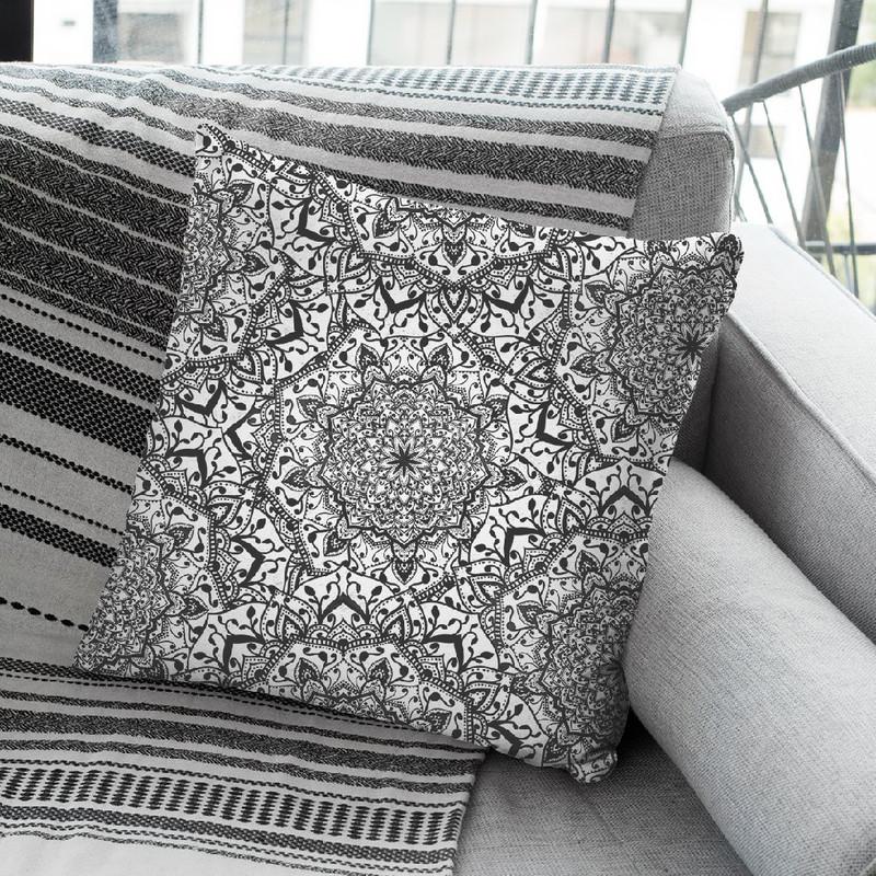 Bohochic Indigo Throw Pillow By Nika Martines