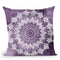 Bohochic Mandala In Ultraviolet Throw Pillow By Nika Martines