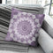 Bohochic Mandala In Ultraviolet Throw Pillow By Nika Martines