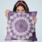 Bohochic Mandala In Ultraviolet Throw Pillow By Nika Martines