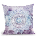 Deep Purple Mandala Throw Pillow By Nika Martines