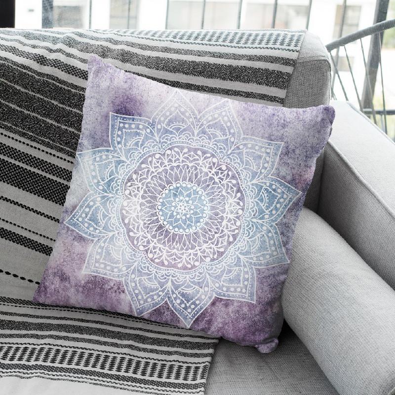 Deep Purple Mandala Throw Pillow By Nika Martines