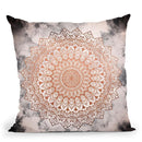 Rose Night Mandala Throw Pillow By Nika Martines