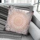 Rose Night Mandala Throw Pillow By Nika Martines
