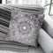 Nature Mandala Blue-Pink Throw Pillow By Nika Martines
