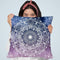 Nature Mandala Gray-Pink Throw Pillow By Nika Martines