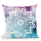 Summer Blueish Mandala Throw Pillow By Nika Martines