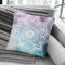 Summer Blueish Mandala Throw Pillow By Nika Martines