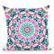 Watercolor Floral Mandala Throw Pillow By Nika Martines