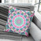 Watercolor Floral Mandala Throw Pillow By Nika Martines