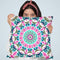 Watercolor Floral Mandala Throw Pillow By Nika Martines