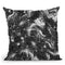 Abstract Dripping Painting Black White Throw Pillow By Ninola Design